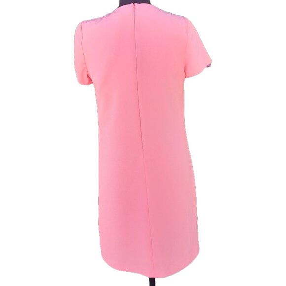 WHO*S WHO Italian Made Pink Shift Dress NWT Great for Homecoming SIZE 6 - Picture 2 of 16
